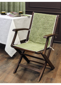 Накидка-чехол на стул со спинкой Усадьба Гренни зеленый