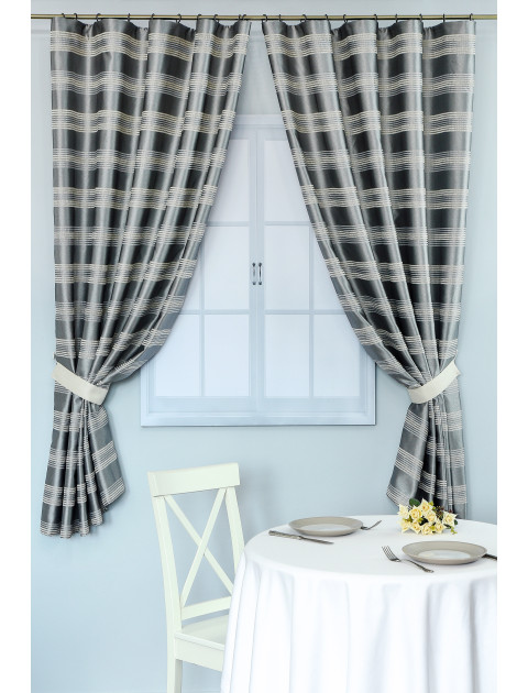 Шторы для кухни Дарама stripes 3437 v 109, серый
