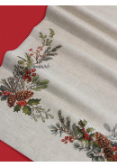 Дорожка декоративная Хвоя лен серо-бежевый Дорожка декоративная Хвоя лен серо-бежевый