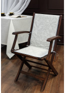 Накидка-чехол на стул со спинкой Усадьба Однотонный серый голубой