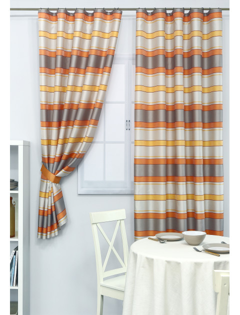 Комплект облегченных штор Дарама lungs 13643v06 серый оранжевый