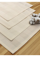 Набор салфеток из цветной ткани duck молочный полосы