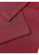 Набор салфеток из цветной ткани duck бордовый полосы