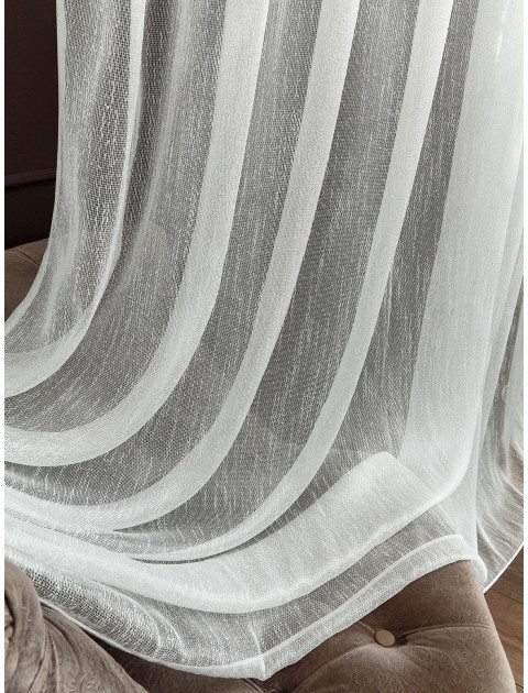 Тюль сетка Жаккард BRS2268vecru молочный