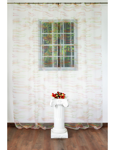 Тюль "Дарама"8099 белый,розовый,салатовый