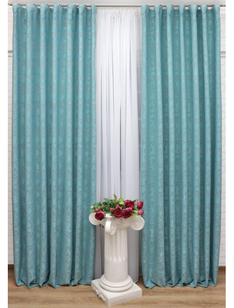Комплект штор"Лиана 2" бирюзовый