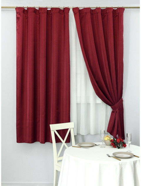 Шторы Oreon Satenv3041 бордовый