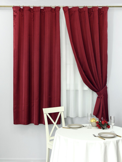 Шторы Oreon Satenv3041 бордовый