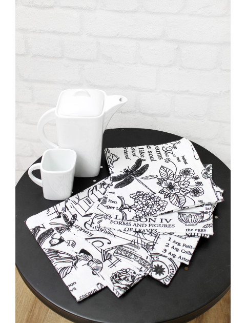 Набор салфеток Усадьба День lmslf-0001036 белый  40х40 см 6 шт