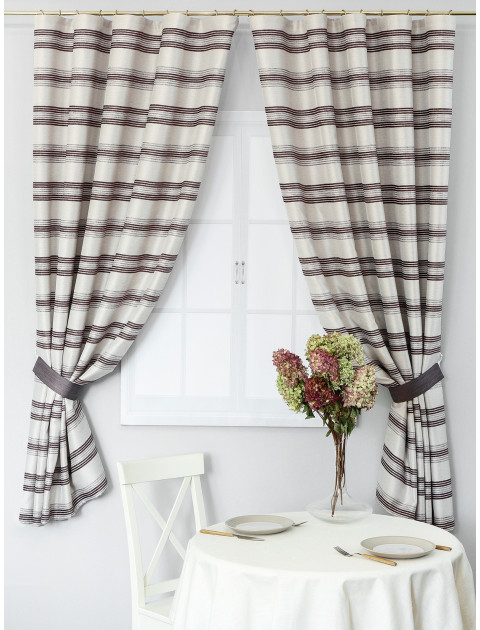 Шторы для кухни Дарама stripes 3437v08 сиреневый