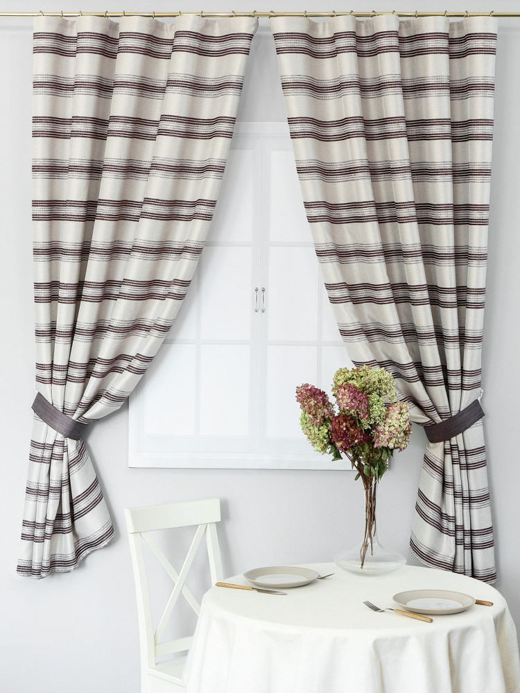 Шторы для кухни Дарама stripes 3437v08 сиреневый Шторы для кухни Дарама stripes 3437v08 сиреневый