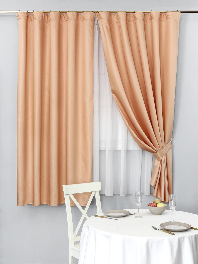 Шторы Oreon eizellav34 персиковый Шторы Oreon eizellav34 персиковый