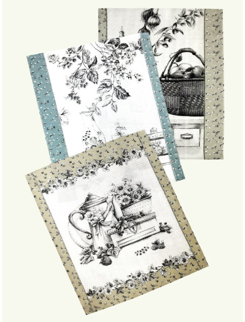 Набор салфеток Village рогожка хлопок серый Набор салфеток Village рогожка хлопок серый