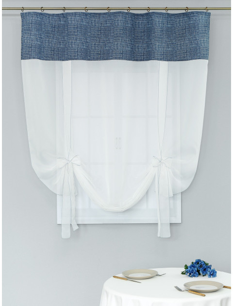 Тюль-экран Усадьба Усадьба Индиго синий