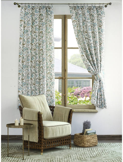 Комплект штор Усадьба Мелодия прованса Узор молочный