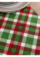 Дорожка декоративная с рисунком для сервировки стола duck 33071v004 зеленый бордовый