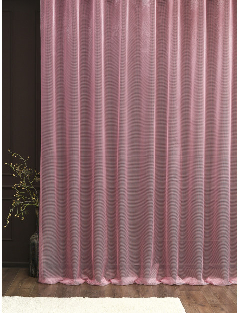 Тюль Легкий дождь темно-розовый