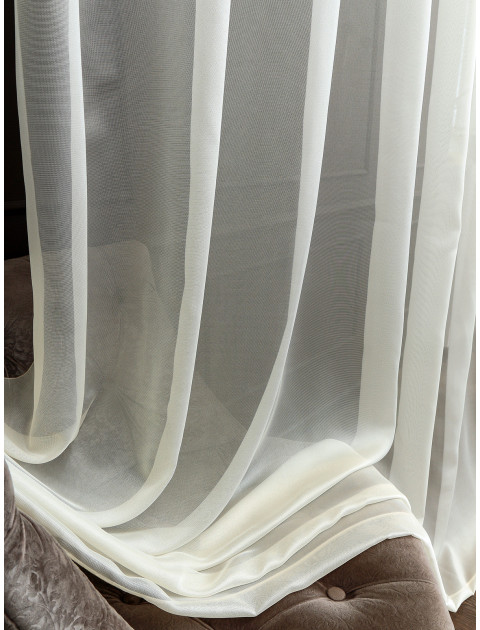 Тюль под лен Dolly 930143v1 молочный