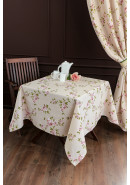 Скатерть Усадьба Версальские сады бежевый розовый