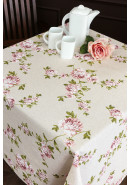 Скатерть Усадьба Версальские сады бежевый розовый