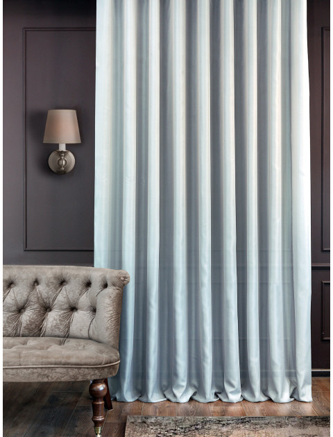 Тюль креп LT1011v13 серо-голубой