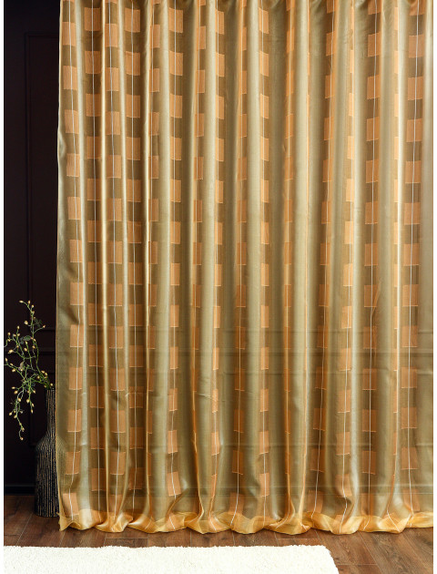 Тюль Микровуаль Adeko 2210v05 желто-песочный