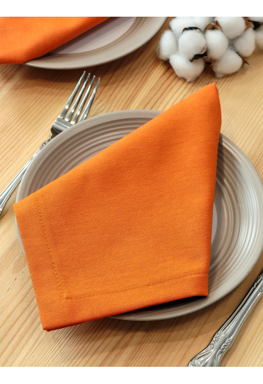 Набор салфеток из цветной ткани duck оранжевый