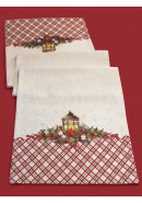 Дорожка декоративная Фонарь лен серо-бежевый Дорожка декоративная Фонарь лен серо-бежевый