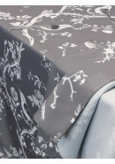 Скатерть Утро в саду габардин темно-серый Скатерть Утро в саду габардин темно-серый