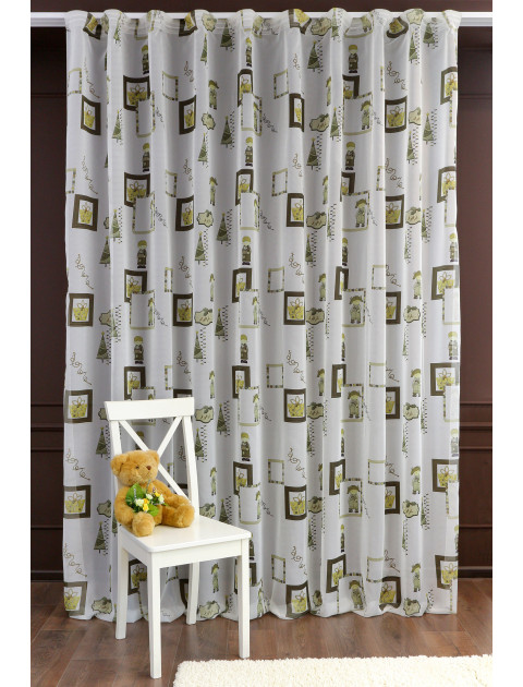 Тюль Детский праздник Tergal 1121-02a зеленый