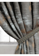 Комплект жаккардовых штор Вивальди Italyav1487 серебристый темно-серый