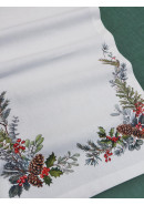 Дорожка декоративная Хвоя хлопок белый Дорожка декоративная Хвоя хлопок белый