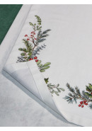 Дорожка декоративная Хвоя хлопок белый Дорожка декоративная Хвоя хлопок белый