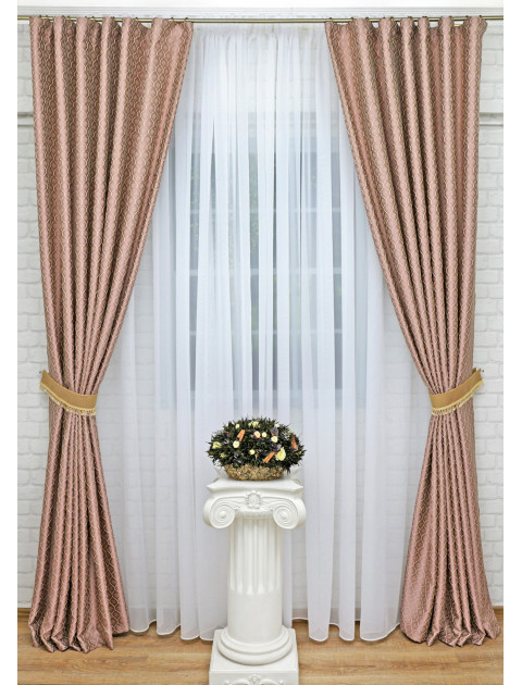 Комплект штор Дилара GL1699v14r розовый