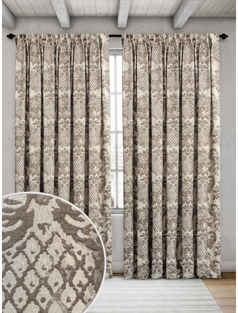 Комплект штор Prize vanelly ME078v21 коричневый