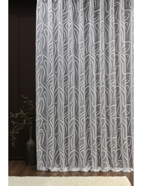 Тюль микровуаль премиум-класса Anri Viscon Burn Out W1903-1425v8 фисташковый